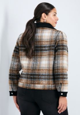 Women's Joss Plaid Cropped Jacket