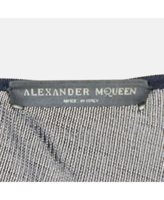 Women's Navy Blue Jersey Asymmetric Dress