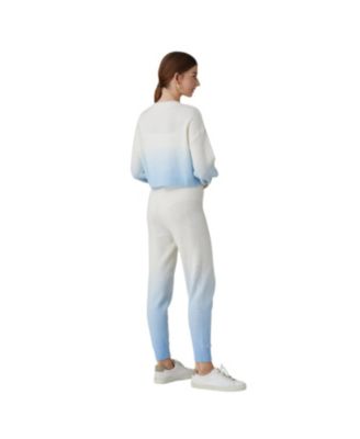 Women's Polar Bear Cropped Cashmere Sweater (With Crystal Touch)