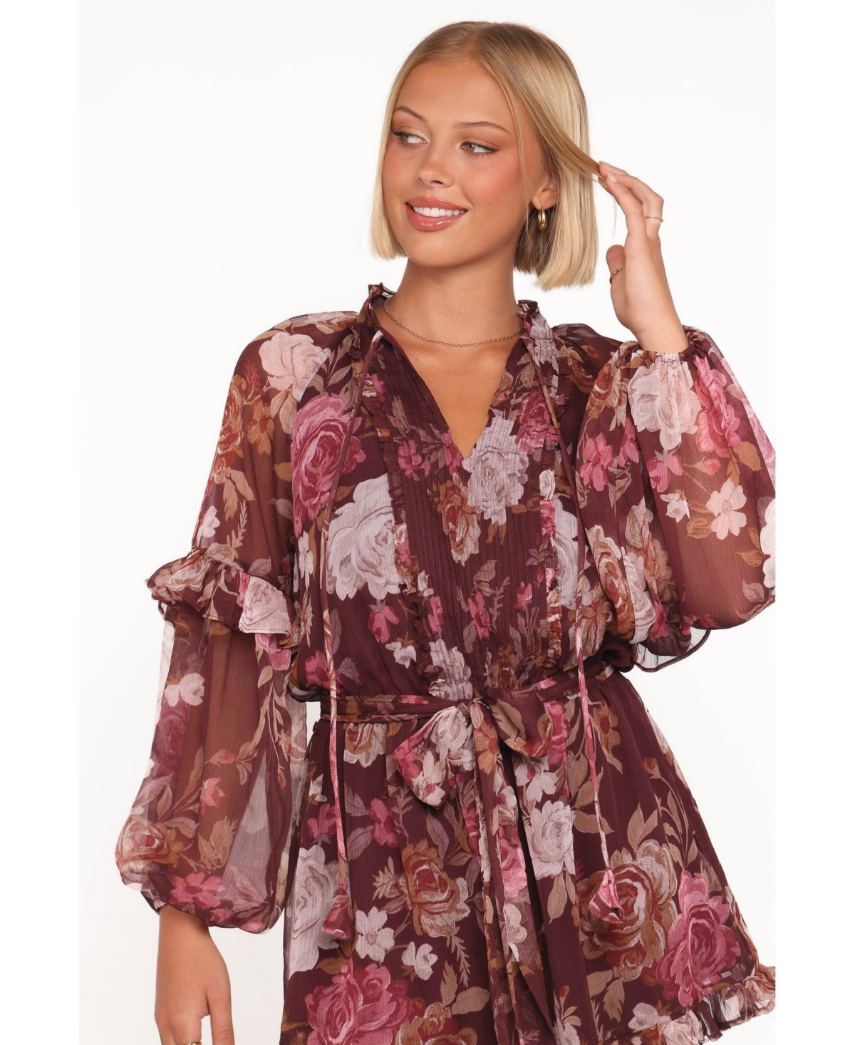 Petal and Pup Women's Delaney Long Sleeve Romper