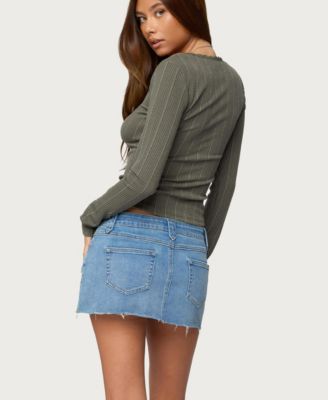 Women's Beatrix Lacey Ribbed Top