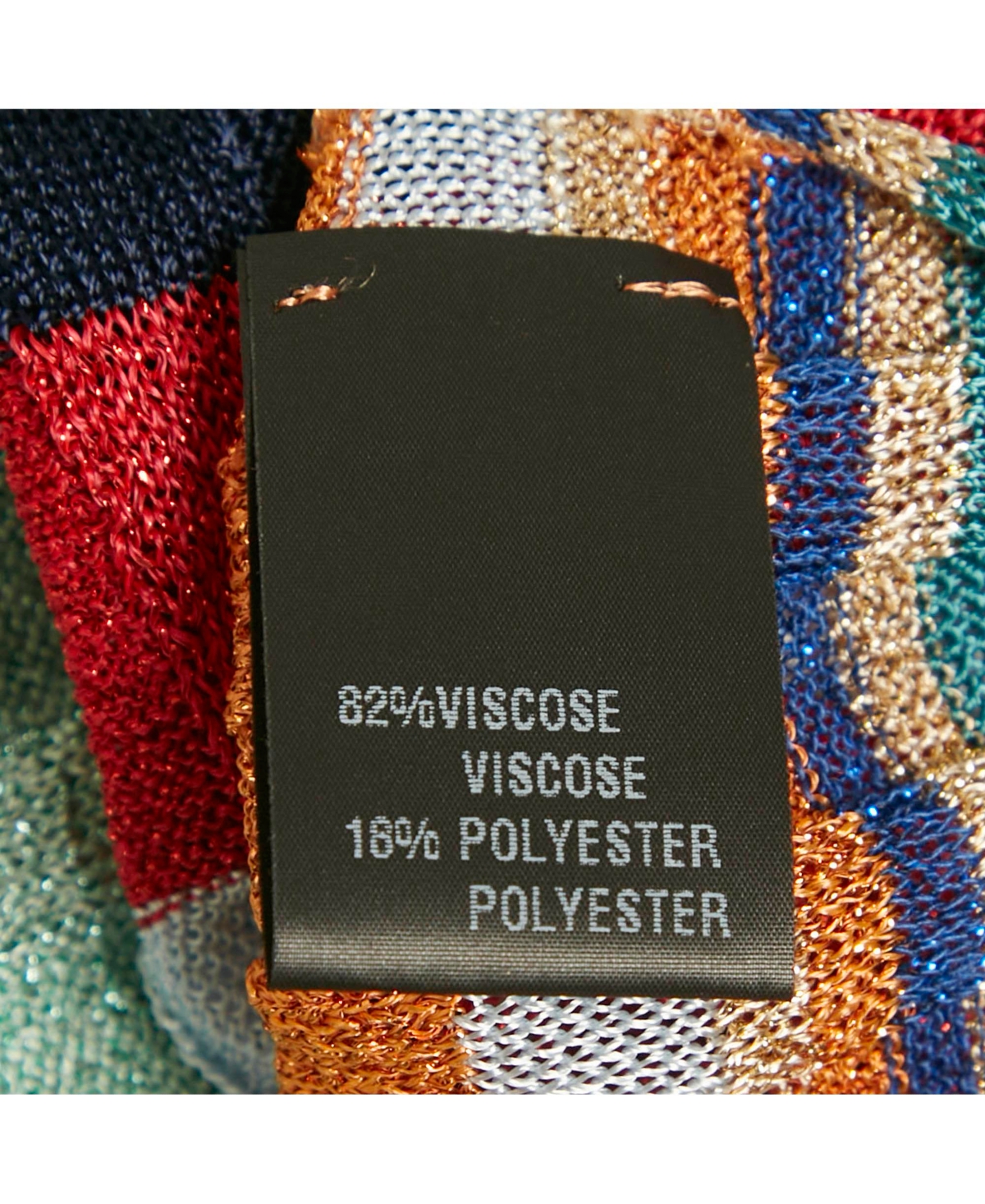 Pre-Owned Missoni Women's Multicolor Lurex Knit Poncho One