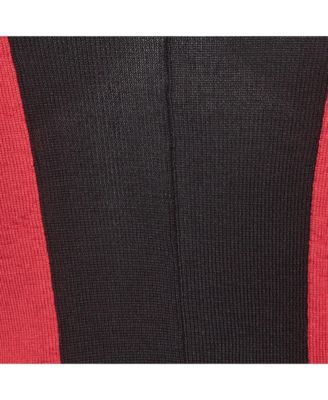 Women's Red/black Jersey Colorblock Sweatshirt