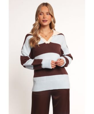 Women's Mikaela Rugby Stripe Knit Sweater