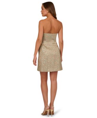 Women's Woven Jacquard Mini Dress