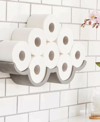8 Roll Wall-Mounted Toilet Paper Storage