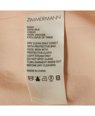 Women's Beige Silk Bow Detail Ruche Short Dress