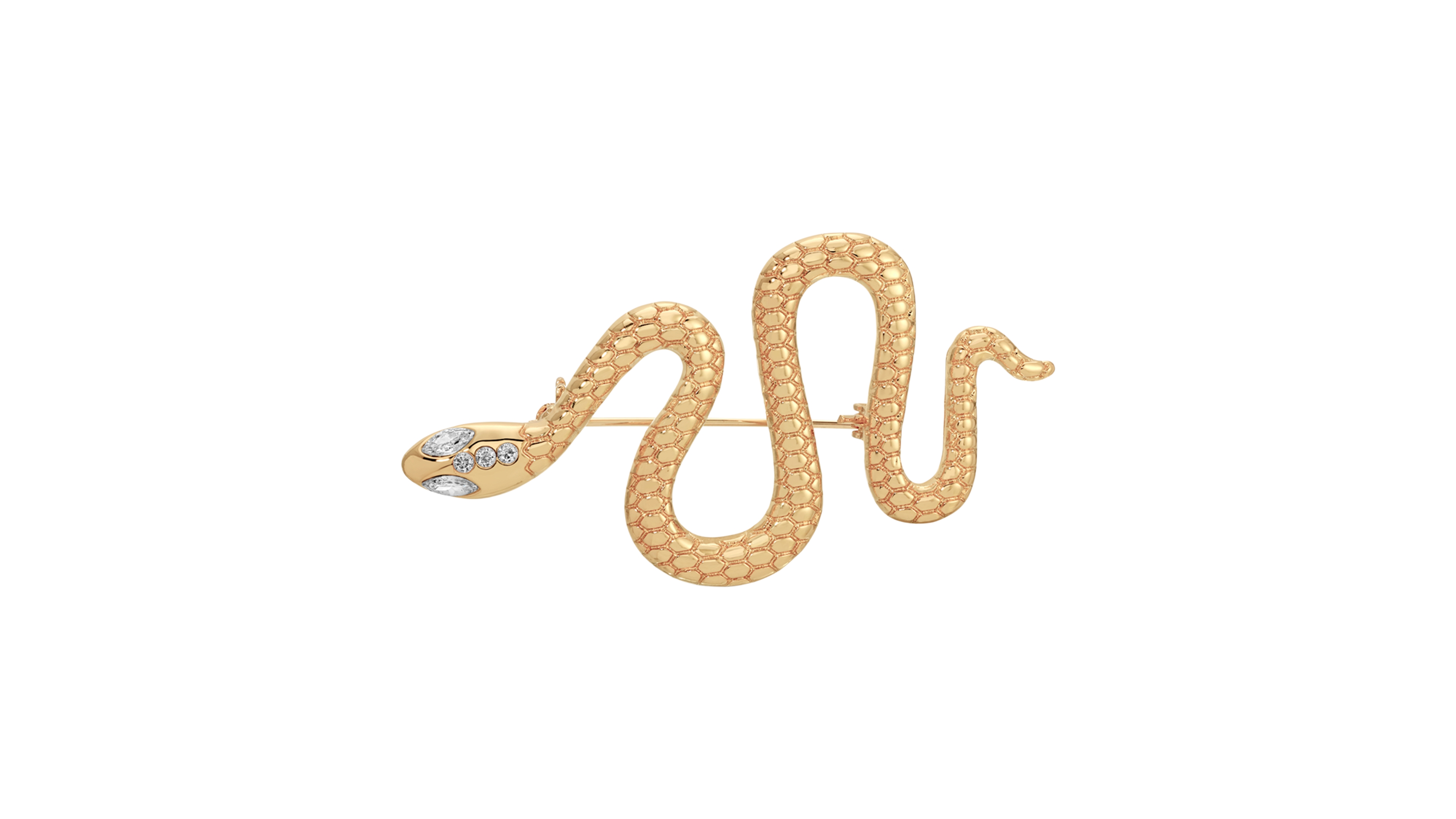 Ettika Serpentina Brooch