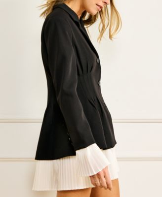 Women's Crew Neck Kinny Blazer Dress