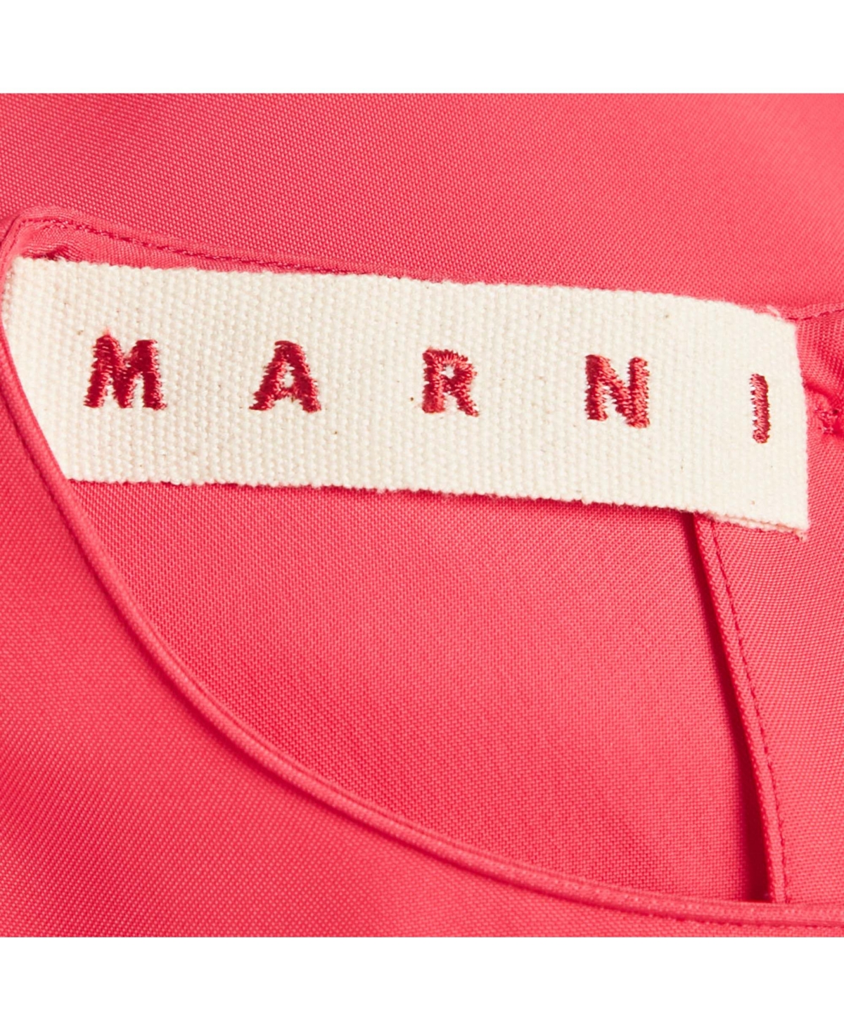 Pre-Owned Marni Women's Red Crepe Long Sleeve Maxi Dress