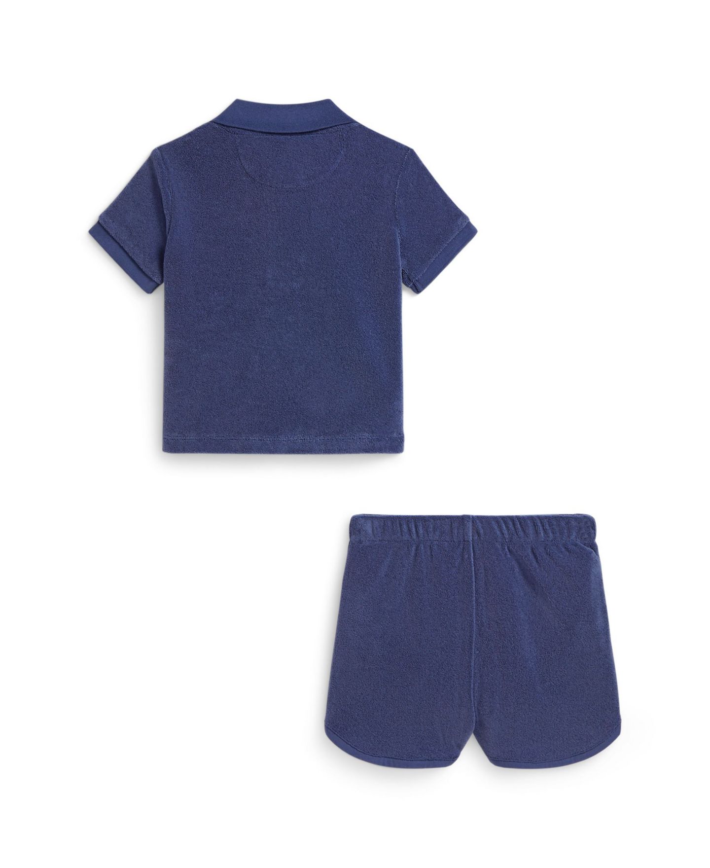 Комплект Polo Ralph Lauren Terry Polo Shirt and Shorts, 2-Piece Set для мальчиков-малышей, цвет: Светлый тёмно-синий — фото 2