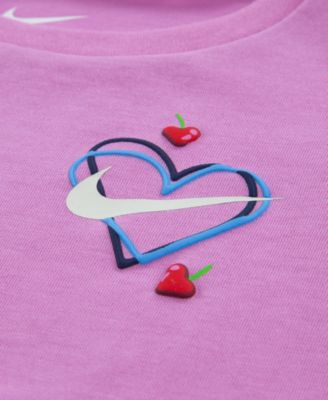 Baby Girls' Crewneck T-Shirt and Cherry Shorts, 2-Piece Set