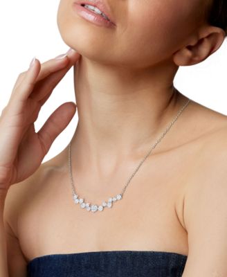 Diamond Necklace (3/4 ct. t.w.) in 14k White Gold