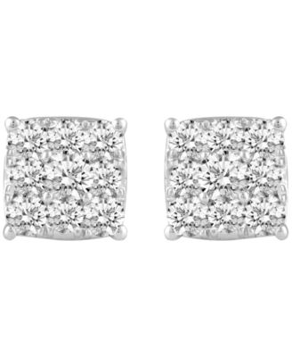 Diamond Stud Earrings (1 ct. t.w.) in 14k White Gold