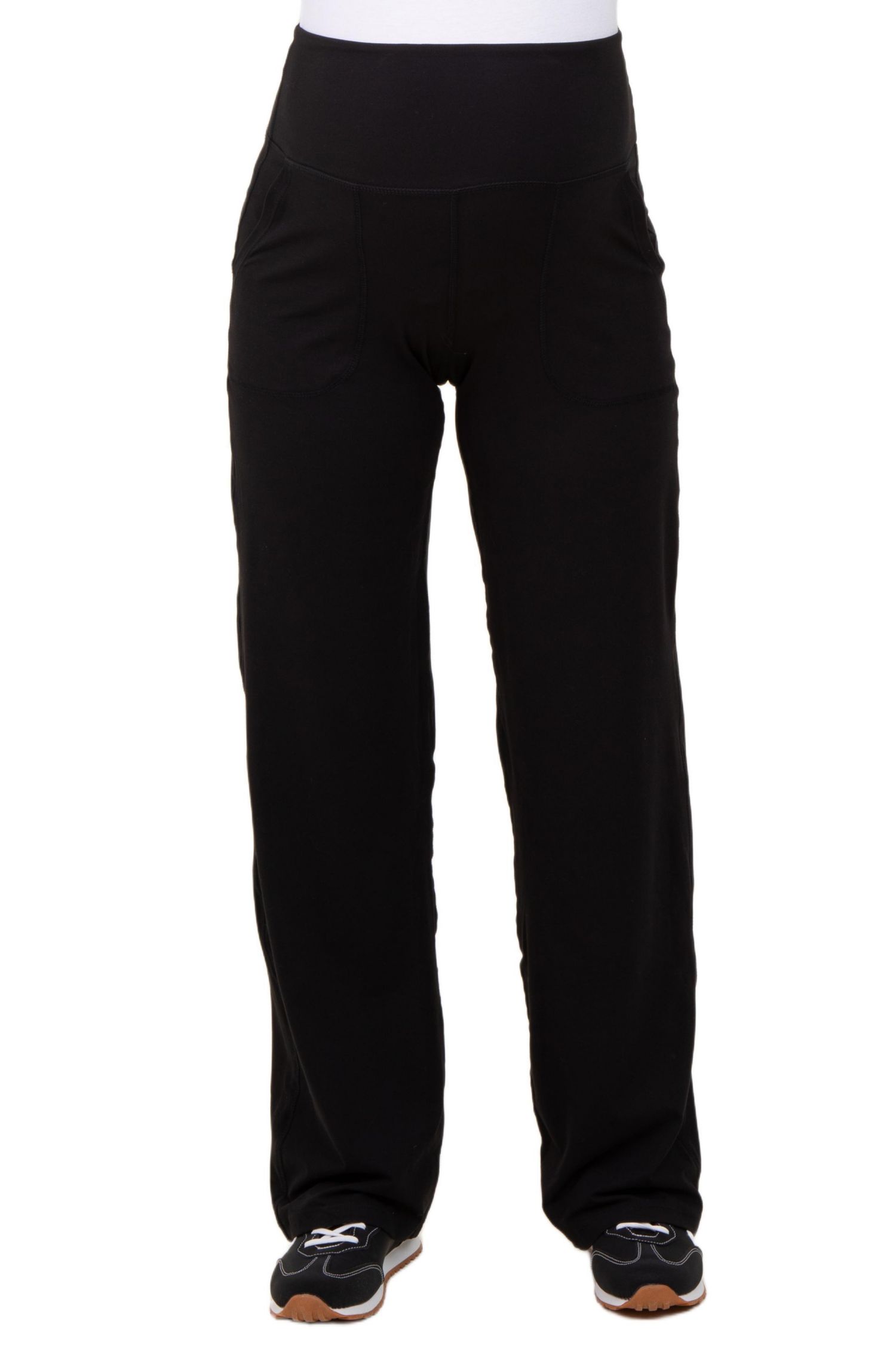 Women's Black Straight Leg Yoga Pants