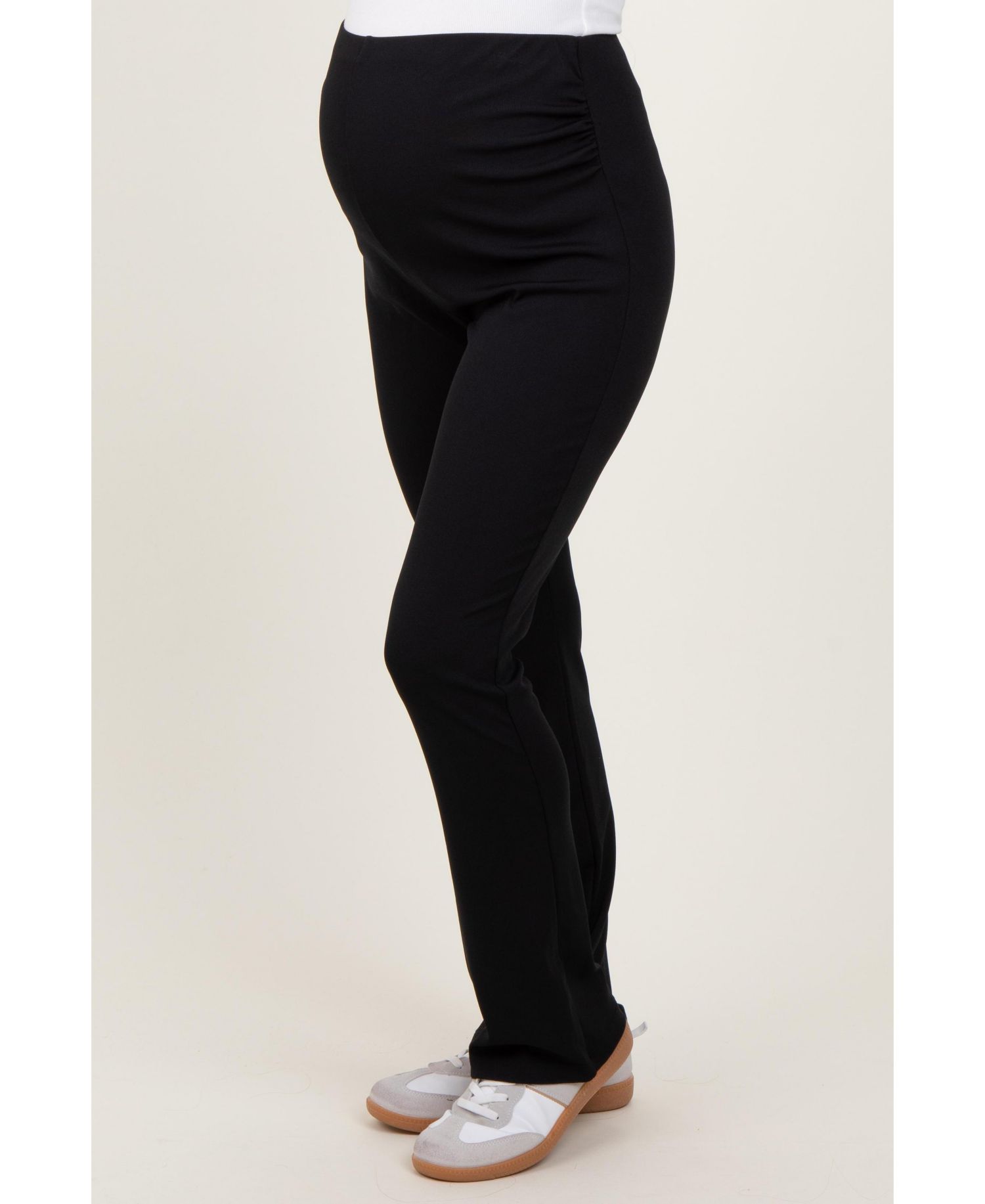 Women's Black High Waist Kick Flare Pants