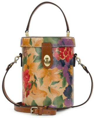 Candela French Hydrangeas Printed Top Handle Crossbody Bag