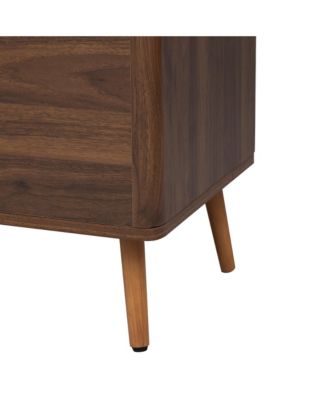 Mid Century TV Stand with 2 Drawers, Media Console Table for TVs up to 80" with Storage