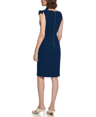 Women's Boat Neck Short Dress