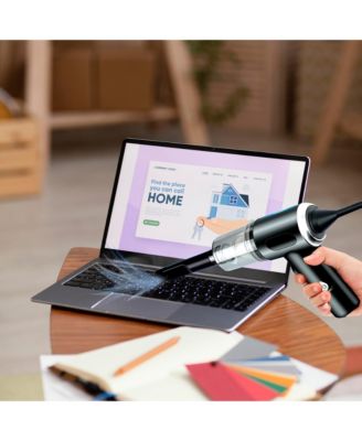 3-in-1 Cordless Rechargeable Cleaning Bundle: Power Scrubber, Extended Brush & Mini Vacuum Duster for Home & Car.