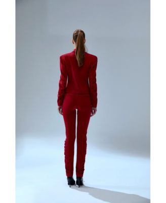 Women's Wool-Blend Fitted Blazer
