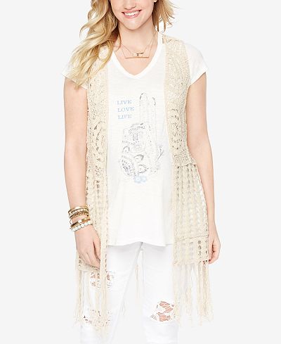 Wendy Bellissimo Maternity Crochet Vest