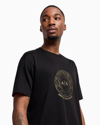 Armani Exchange Men's Stud Circle Logo T-Shirt