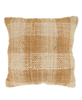 Woven Down Filled Decorative Pillow, 18" x 18"