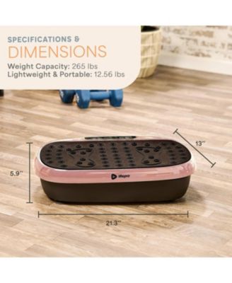 HexaPlate Lite Vibration Plate Exercise Machine – Full Body Vibrating Platform for Lymphatic Drainage, Recovery & Muscle Toning