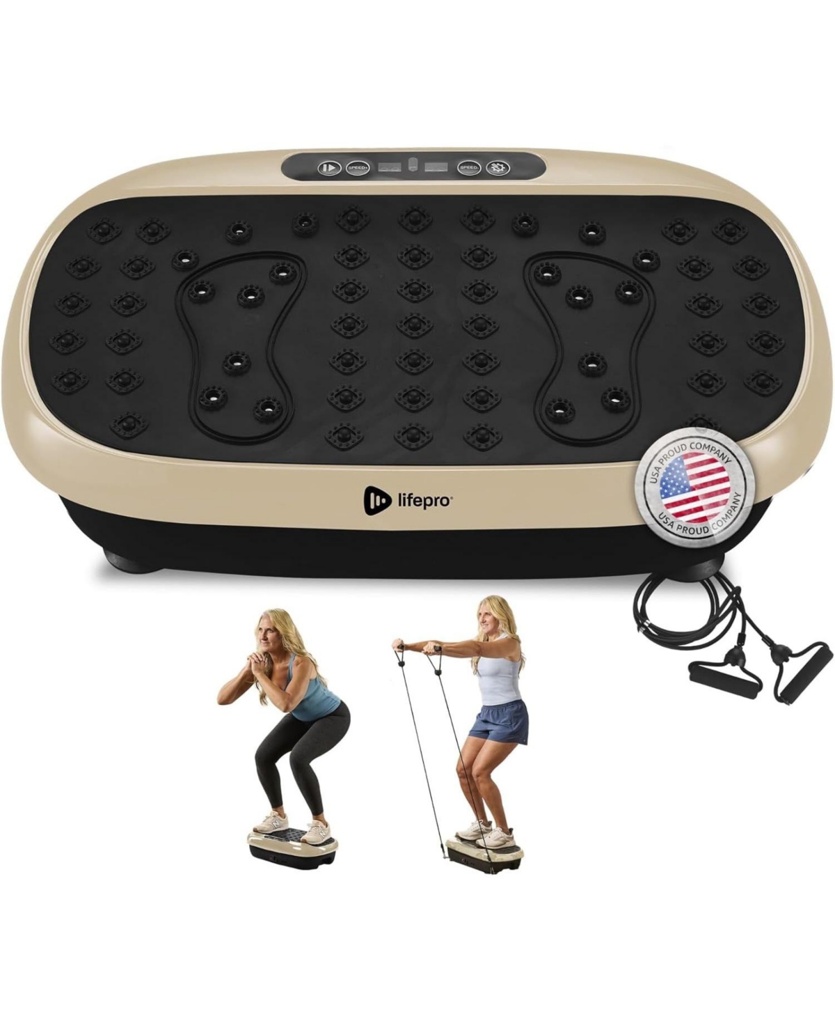 LifePro Mini Vibration Plate Exercise Machine – Full Body Platform for Lymphatic Drainage, Back & Joint Pain Relief