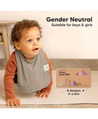 8-Pack Coast Baby Bibs for Boy, Girl, Drool Bibs, Baby Bib for Girls, Boys