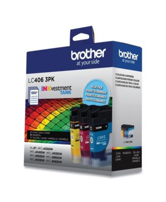 LC4063PK INKvestment 1,500 Page-Yield Ink - Cyan/Magenta/Yellow (3/Pack)