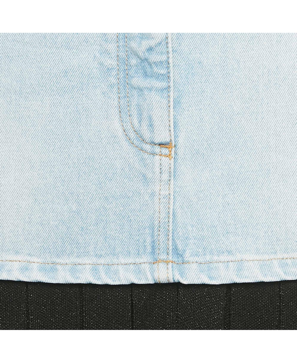 Pre-Owned Balmain Women's Blue/black Denim And Lurex Knit Pleated Maxi Skirt