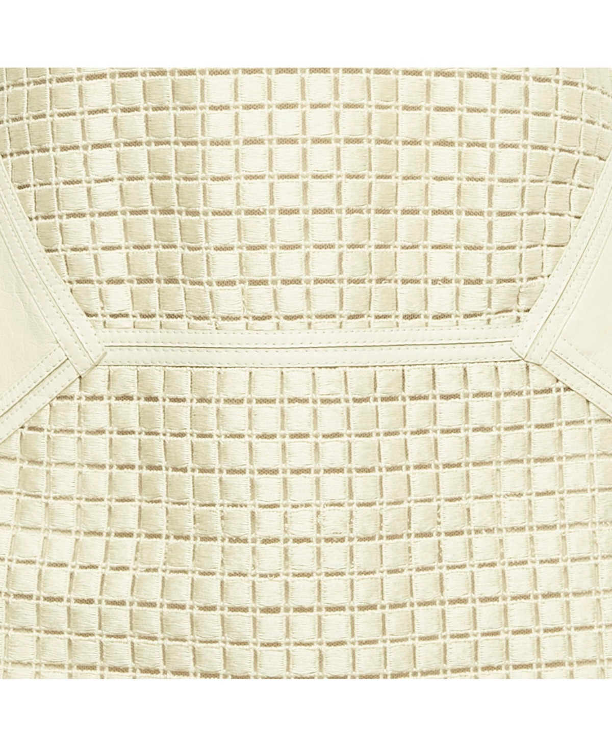 Pre-Owned Salvatore Ferragamo Women's Light Grey Patterned Cotton And Leather Short Dress