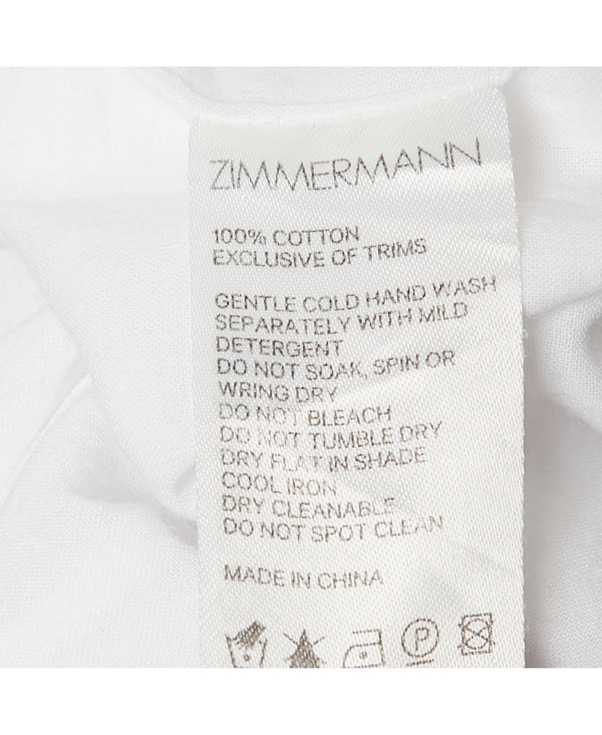 Pre-Owned Zimmermann Women's White Embroidered Cotton