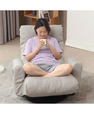 DJ-24434951 Adjustable Lounge Sofa Chair – Large Size, Soft Fabric, Reclining Feature, Living Room Furniture