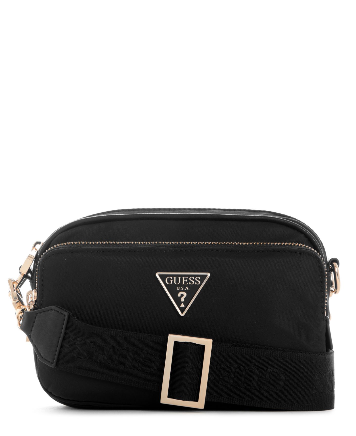 Женская сумка GUESS Gemma Small Crossbody Camera, цвет: Чёрный — фото 1