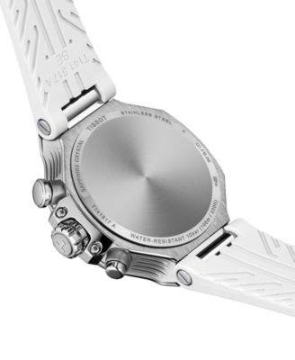 Unisex White Silicone Bracelet Watch, 38mm