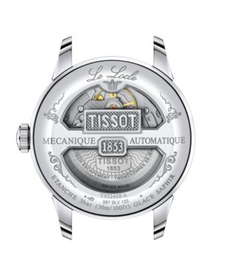 Men's Blue Leather Bracelet Watch, 39.30mm