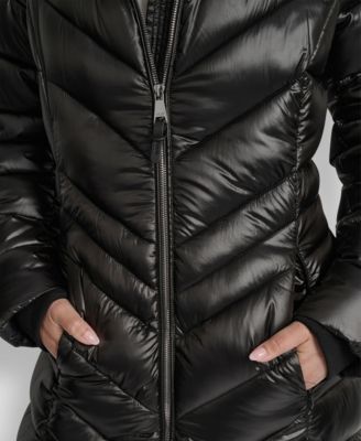 Women's Full-Zip Front Quilted Puffer Coat
