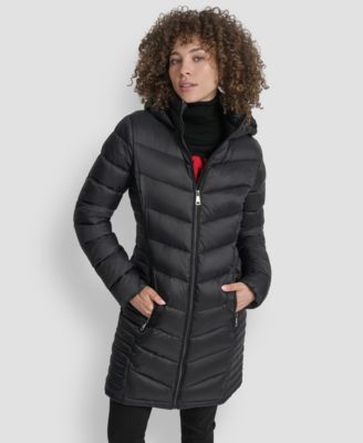 Women's Zip-Front Long Coat