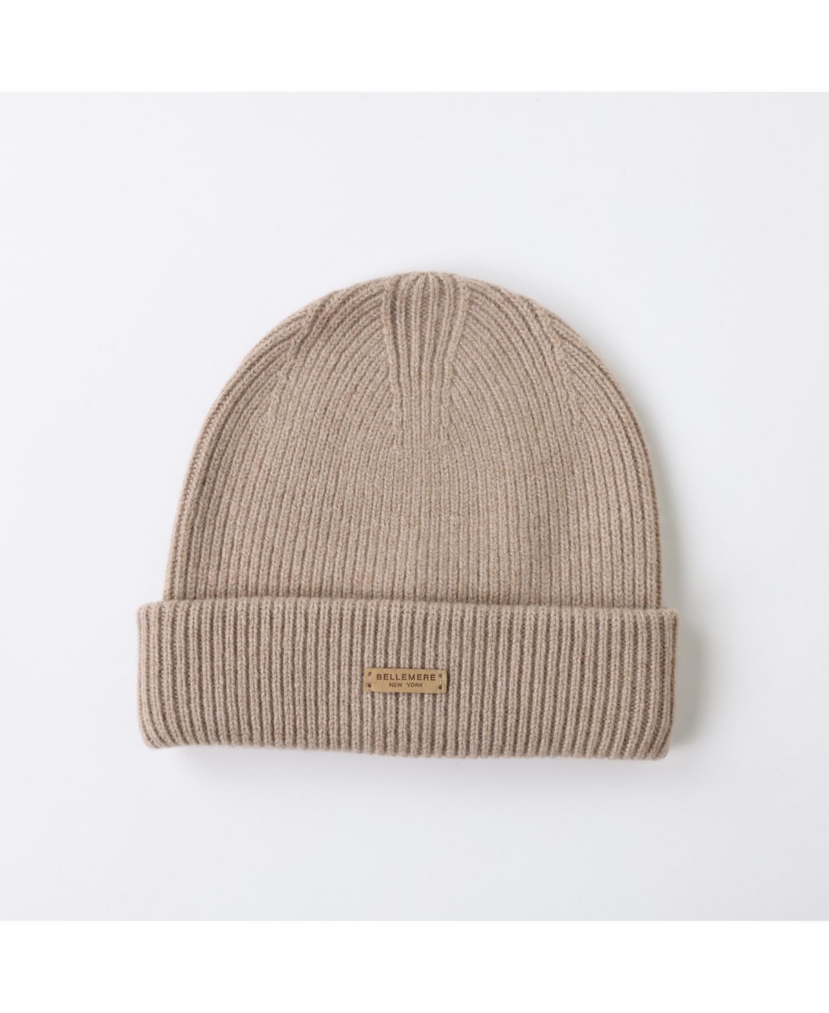 Bellemere New York Men's Unisex Ribbed Lambswool Beanie