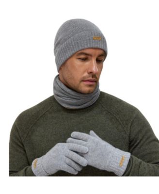 Men's Unisex Ribbed Lambswool Beanie