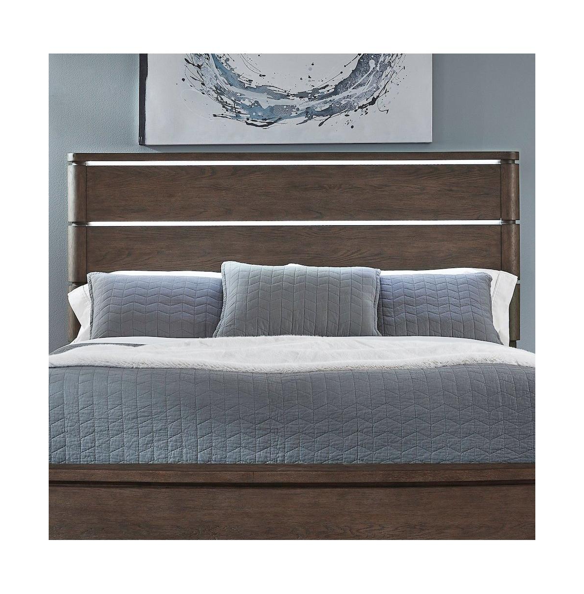 Liberty Furniture Cascade Falls Queen Panel Bed Headboard with Led Touch Light