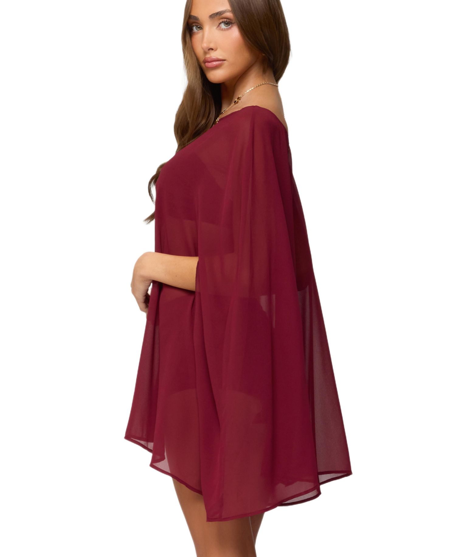 Women's Mckenzie Sheer Chiffon Poncho