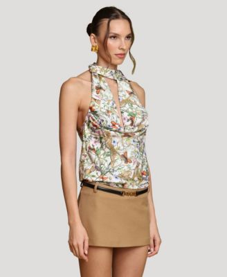 Women's Long Tie Halter Top