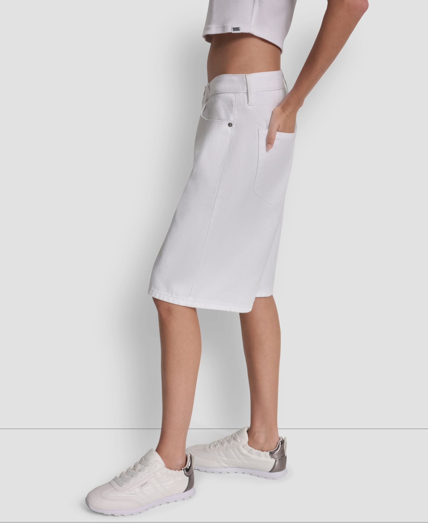 Women's Mid-Rise Denim Bermuda Shorts