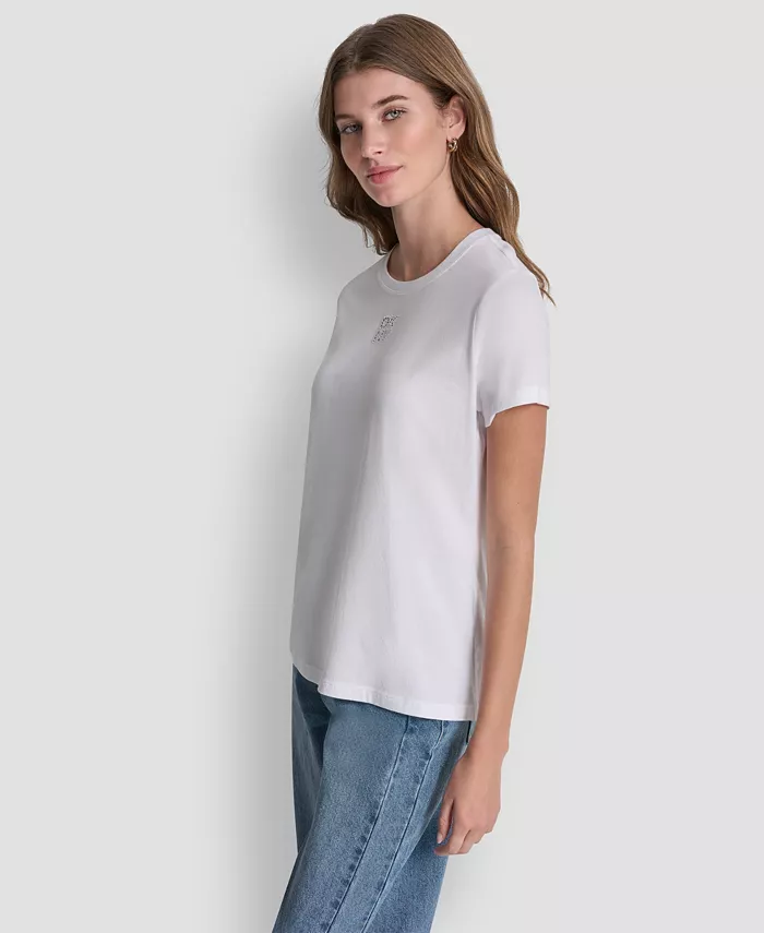Women's Stacked Eyelet Logo Crewneck T-Shirt - thumbnail 8