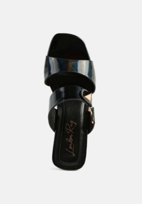 Womens Hookup Fantasy Block Heel Sandals