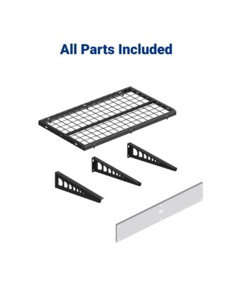 Heavy Duty Garage Wall Shelf MAX Series, Black — 40" X 24"